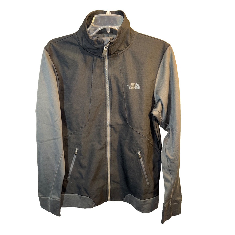 The North Face Women's Sz Small Petite Kadet Full Zip Jacket TNF Black gray warm